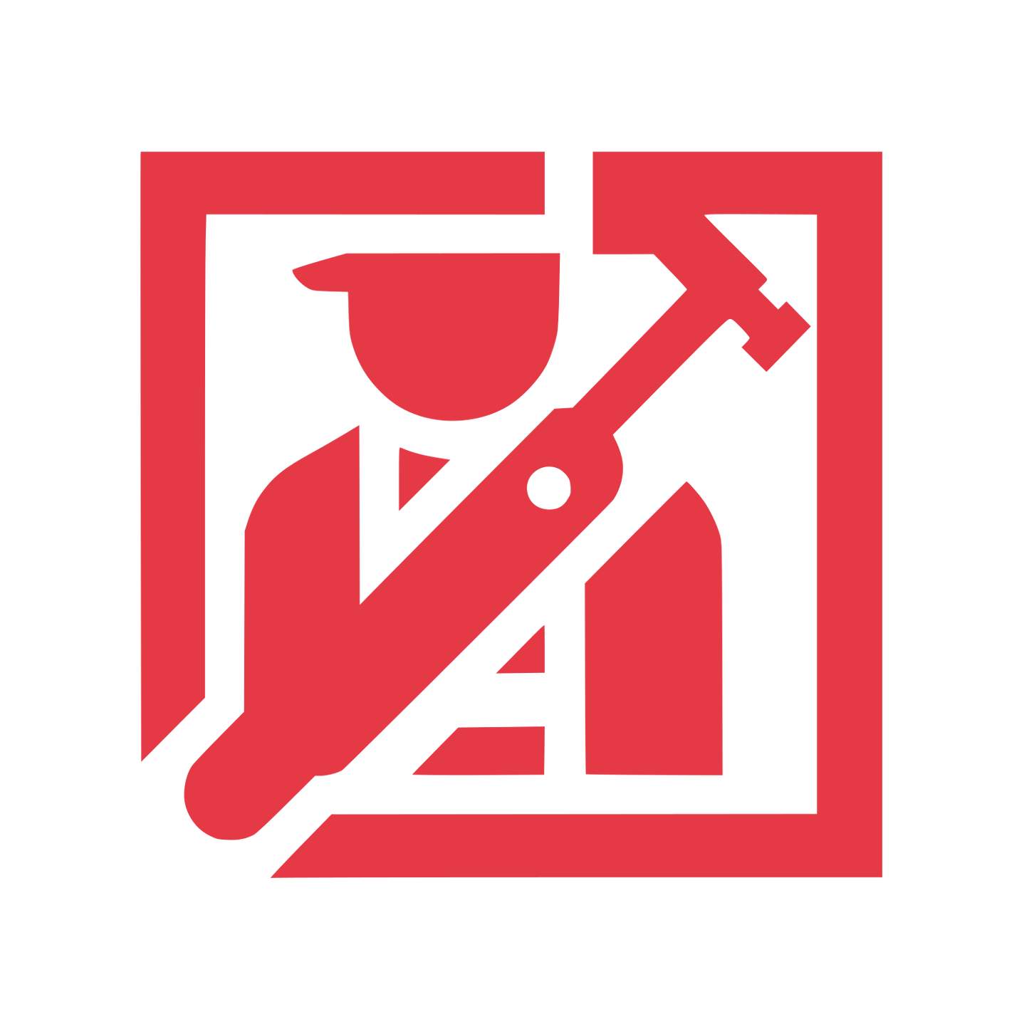 Tool Services Logo #E63946