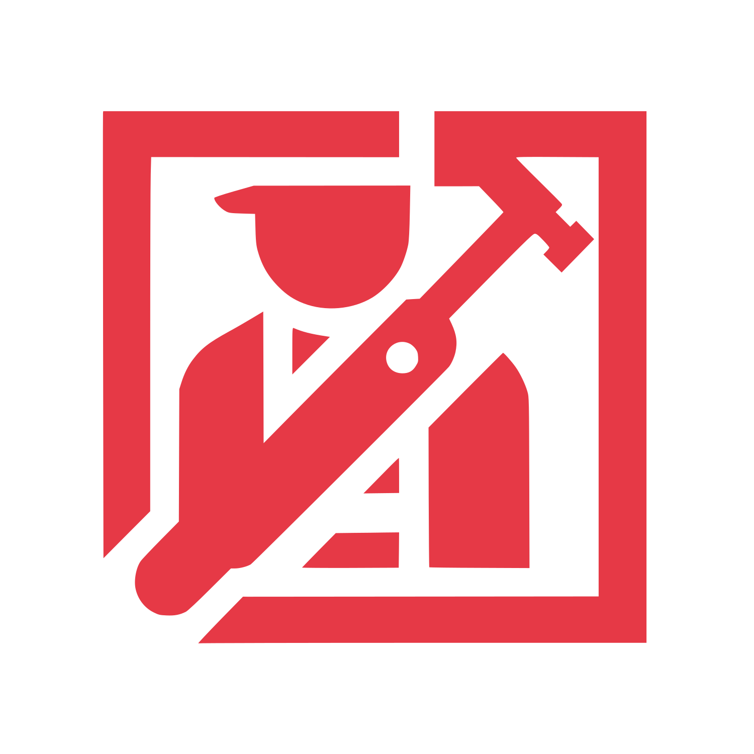 Tool Services Logo #E63946