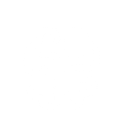 Monoline Brain Logo #ffffff