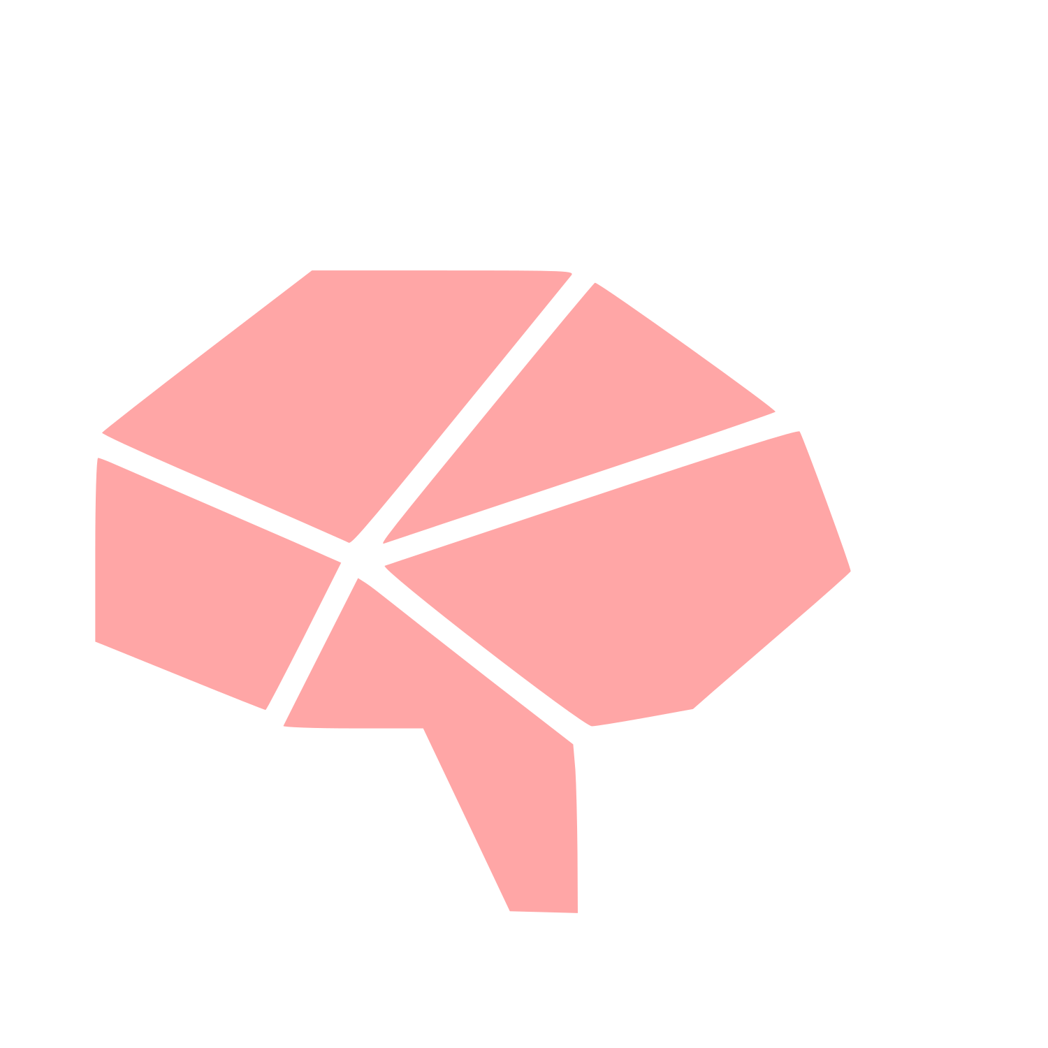 Geometric Brain Logo #ffa6a6