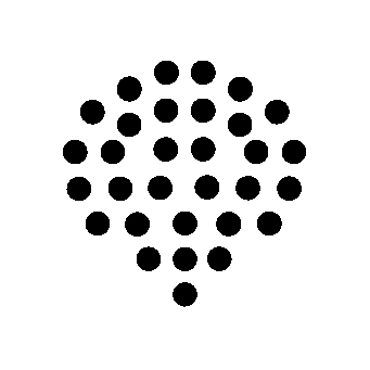 Dot Grid Brain Logo