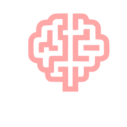 Maze Brain Logo #ffa6a6