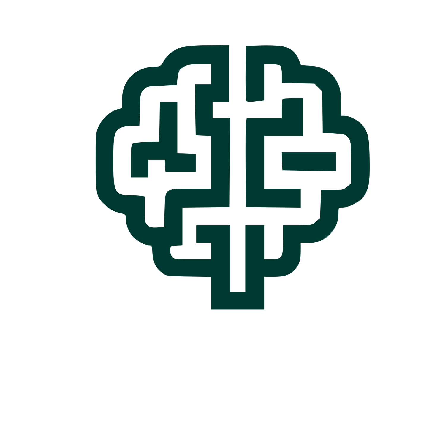 Maze Brain Logo #003932
