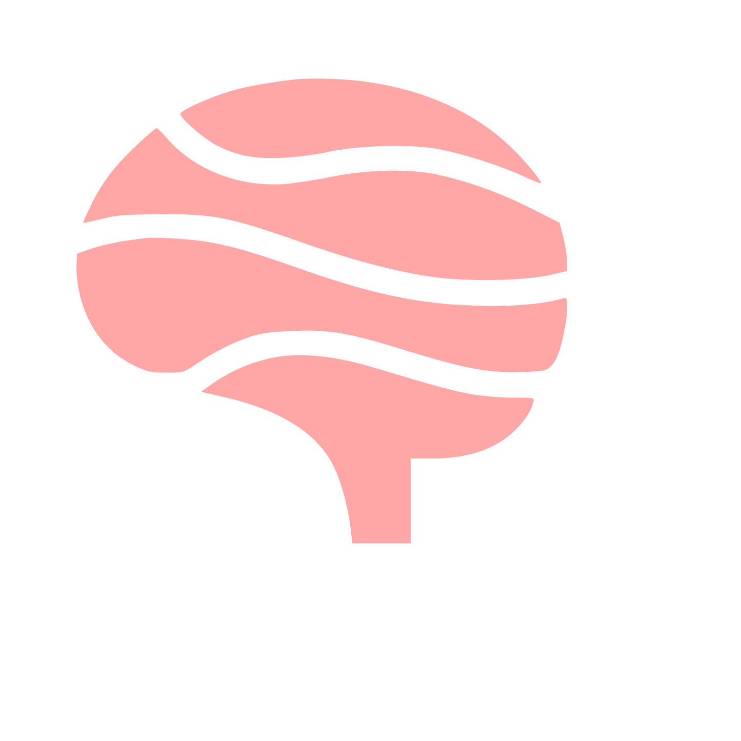 Wavy Brain Tree Logo #ffa6a6