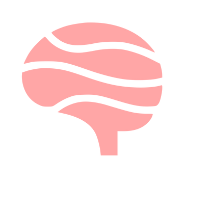 Wavy Brain Tree Logo #ffa6a6