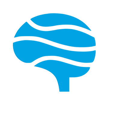 Wavy Brain Tree Logo #00a3e4