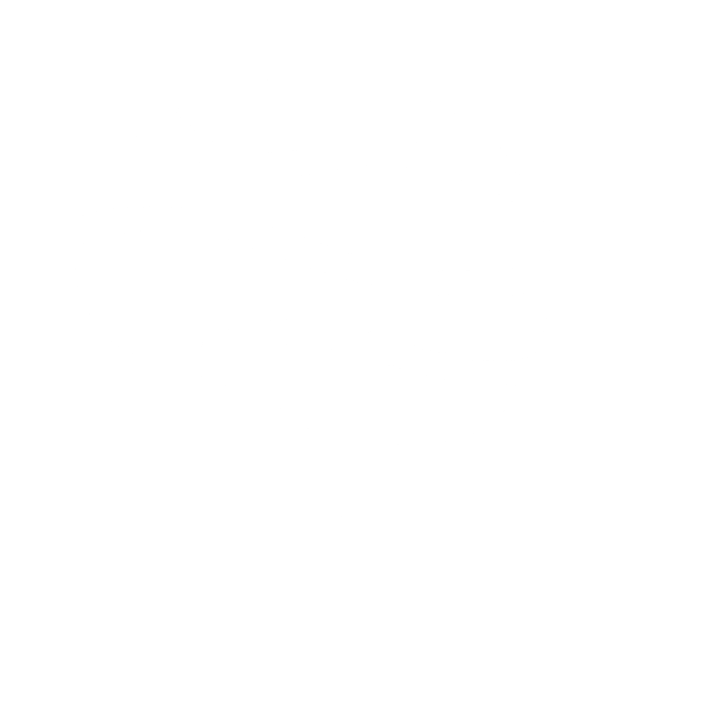 Wavy Brain Tree Logo #ffffff