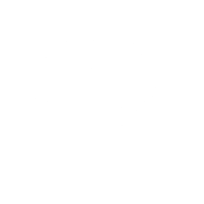 Wavy Brain Tree Logo #ffffff