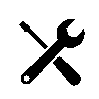 Crossed Wrench Screwdriver Logo