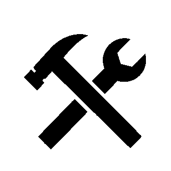 Crossed Hammer Wrench Logo