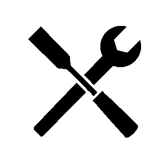 Crossed Wrench Screwdriver Logo