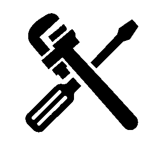 Crossed Wrench Screwdriver Logo