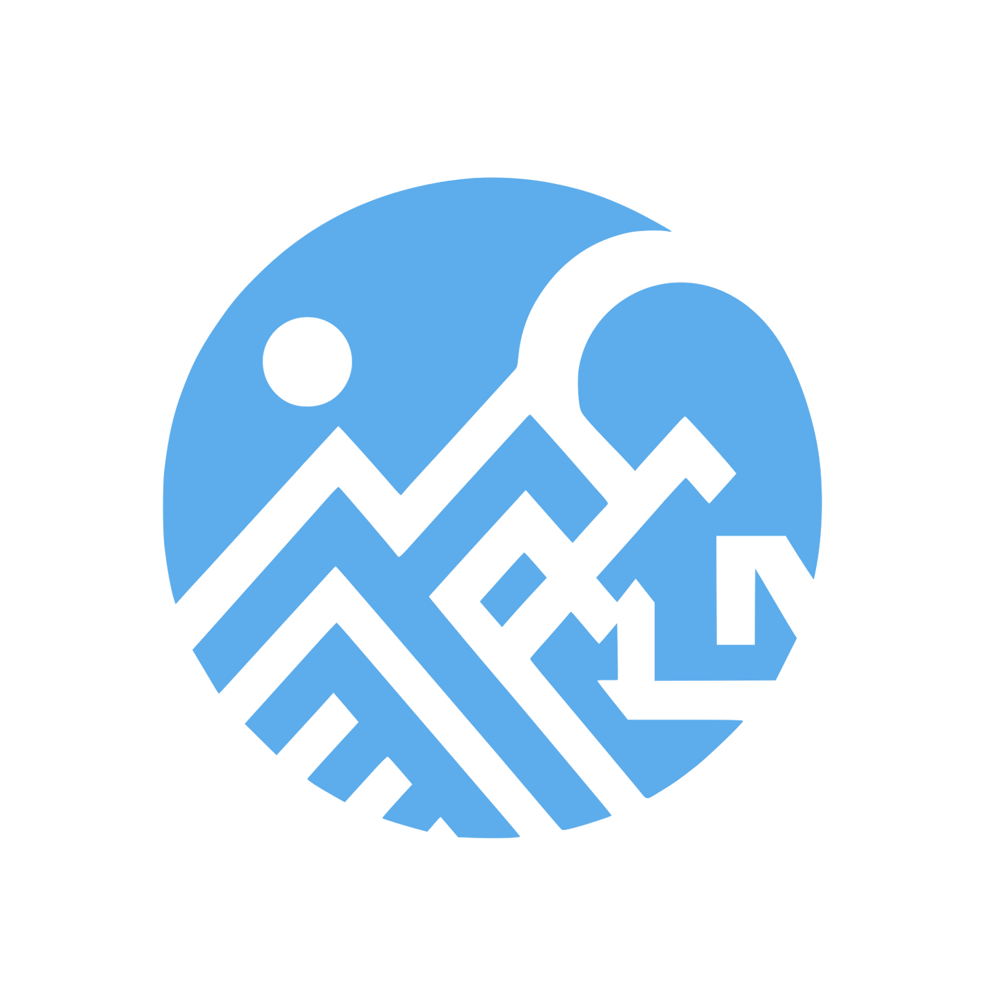 Mountain Logo #5DADEC