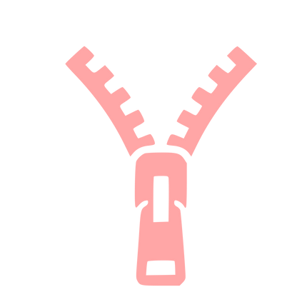 Zipper Pictogram Logo #ffa6a6