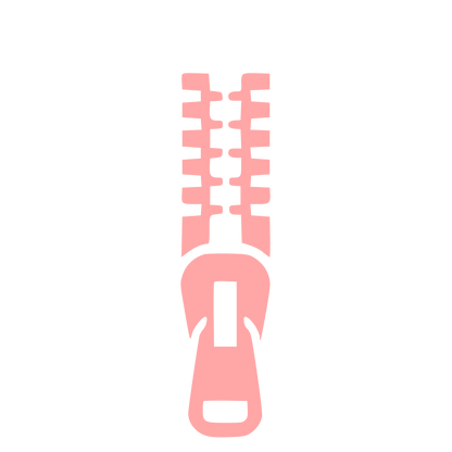 Zipper Pull Pictogram Logo #ffa6a6