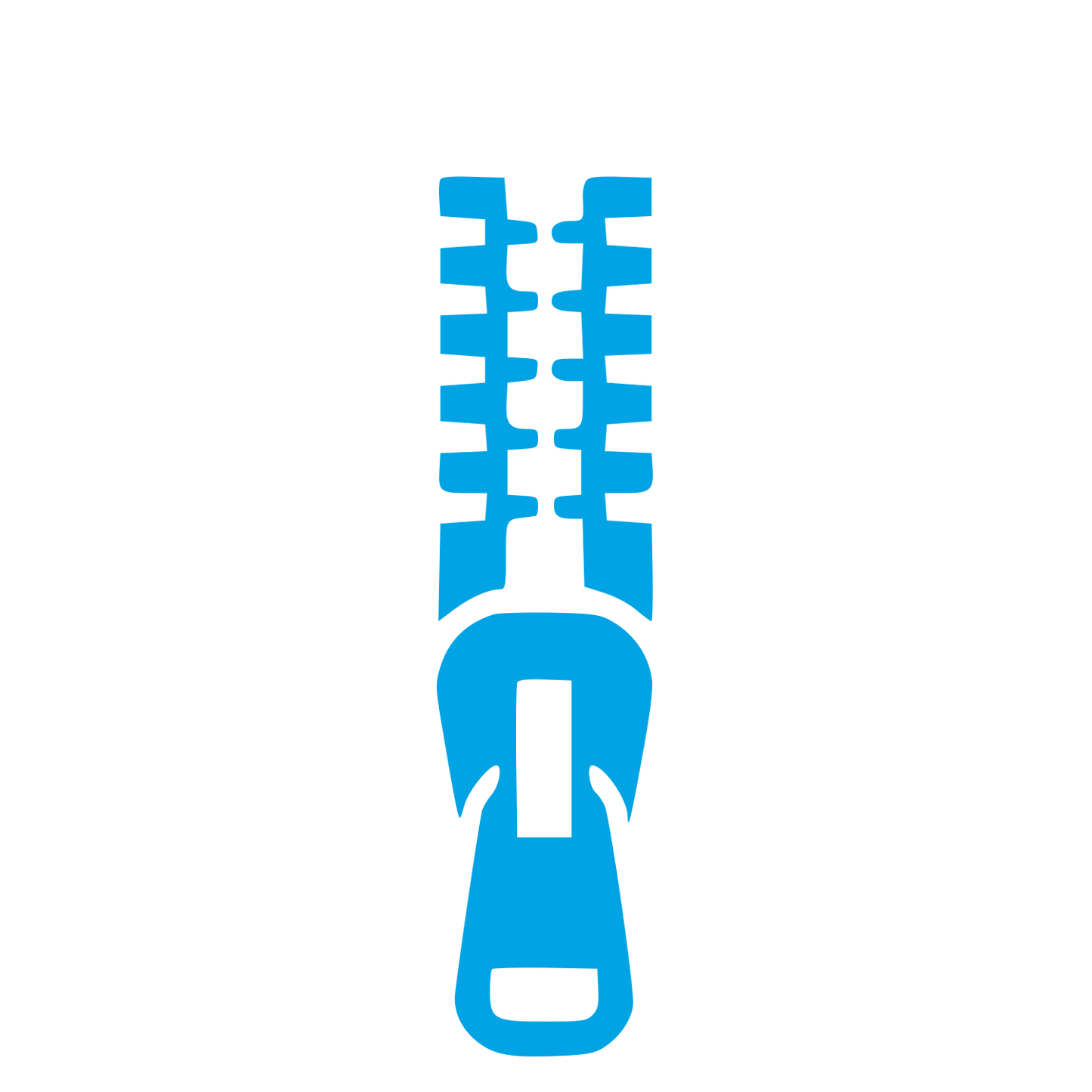 Zipper Pull Pictogram Logo #00a3e4