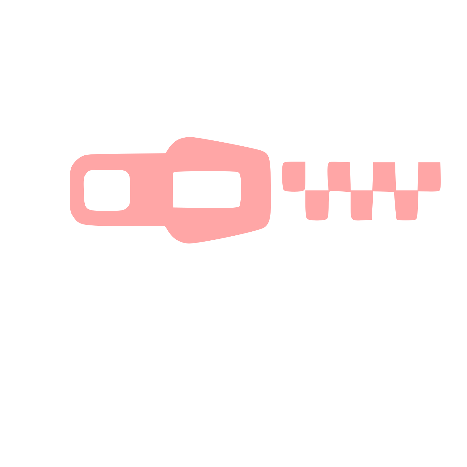 Zipper Pictogram Logo #ffa6a6