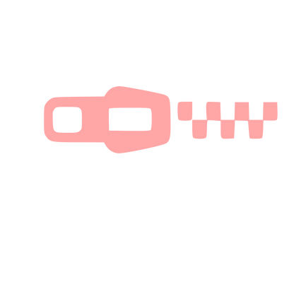 Zipper Pictogram Logo #ffa6a6