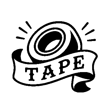 Tattoo Flash Tape Roll Logo