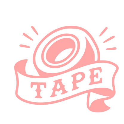Tattoo Flash Tape Roll Logo #ffa6a6