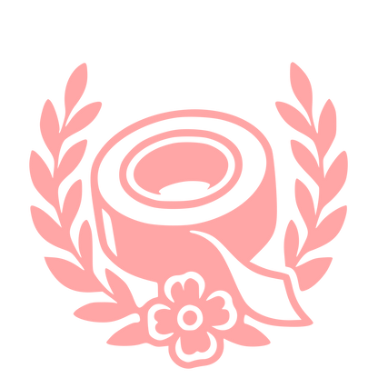 Tape Roll Laurel Logo #ffa6a6