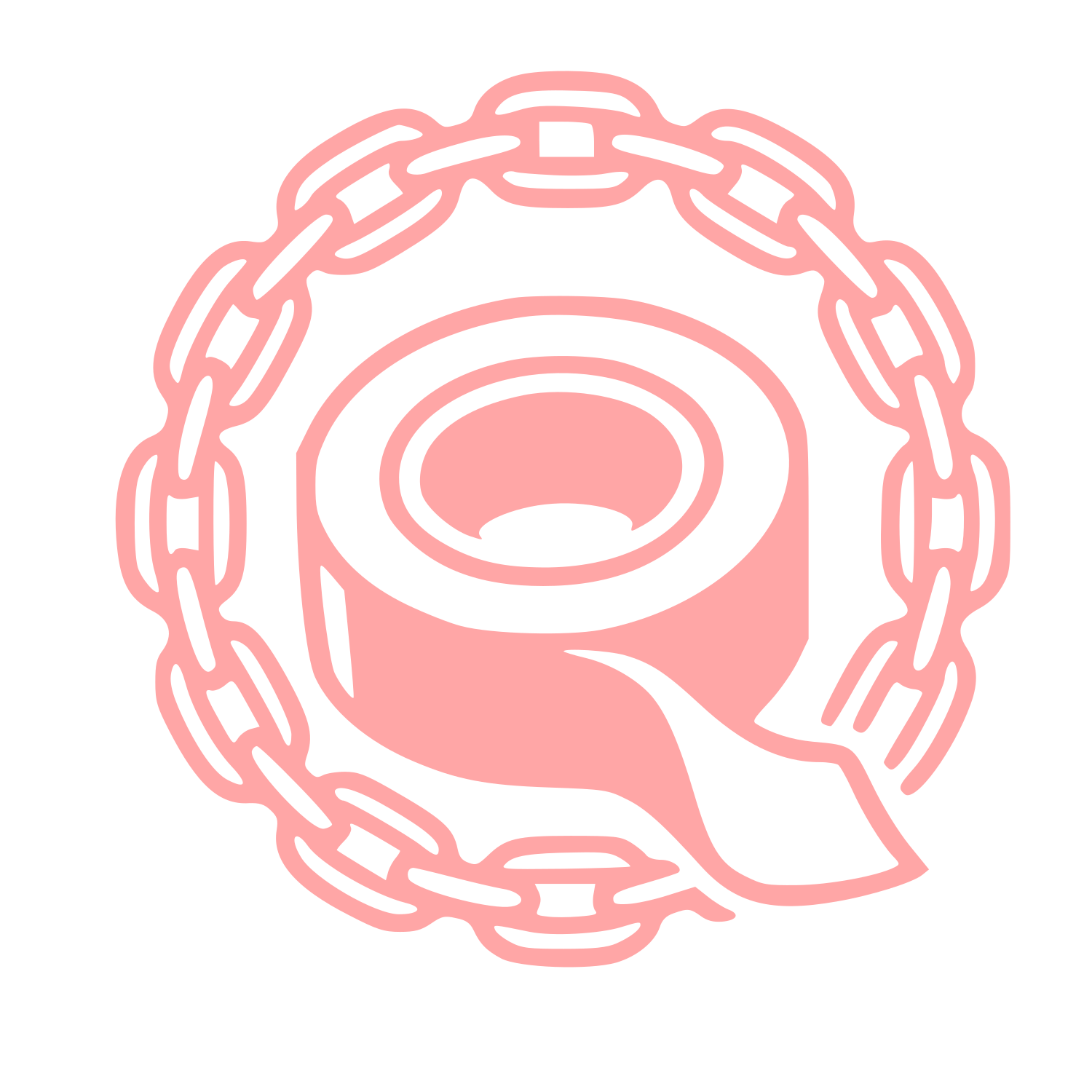 Tape Roll Chain Logo #ffa6a6