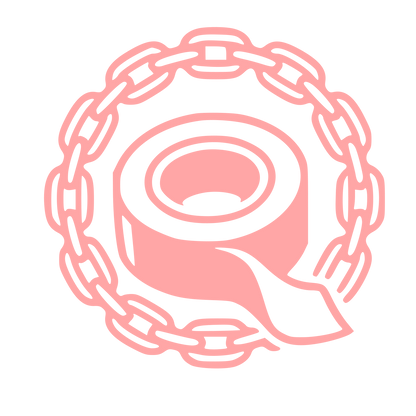 Tape Roll Chain Logo #ffa6a6