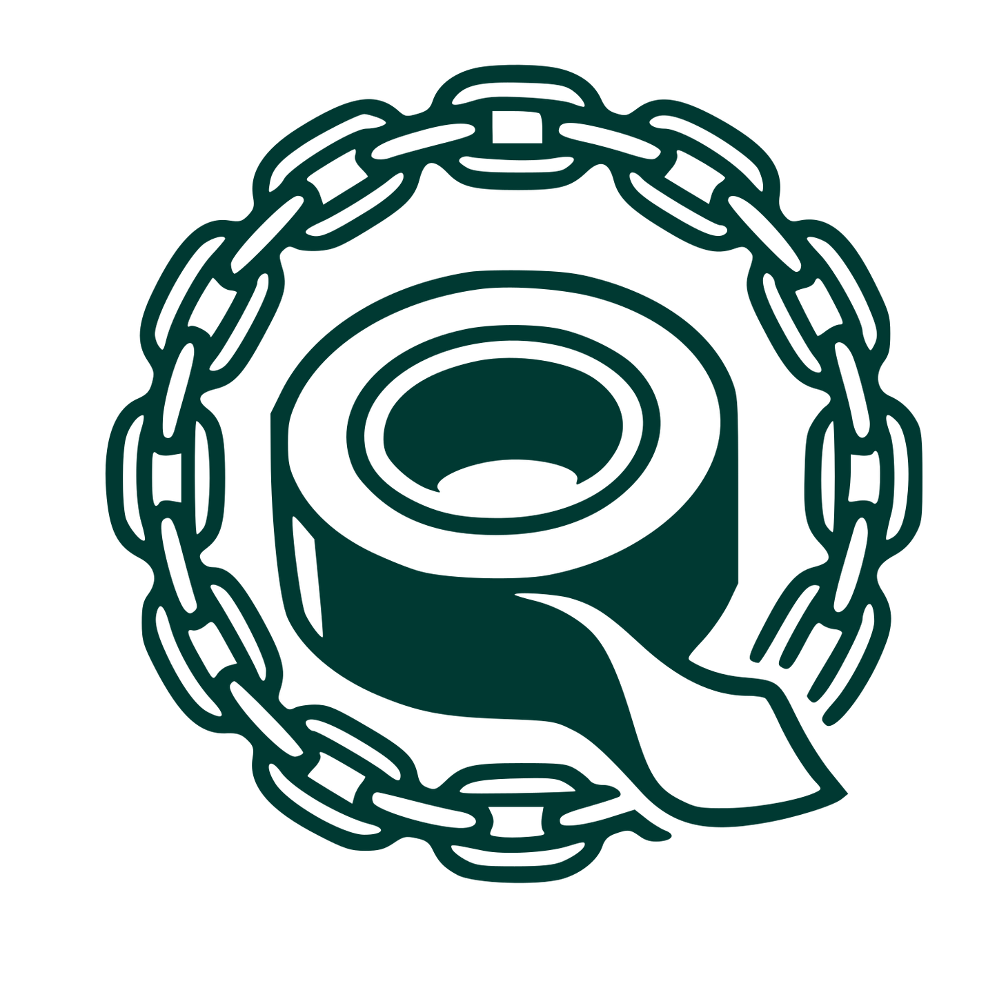 Tape Roll Chain Logo #003932