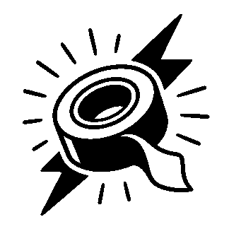 Tape Roll Flash Logo