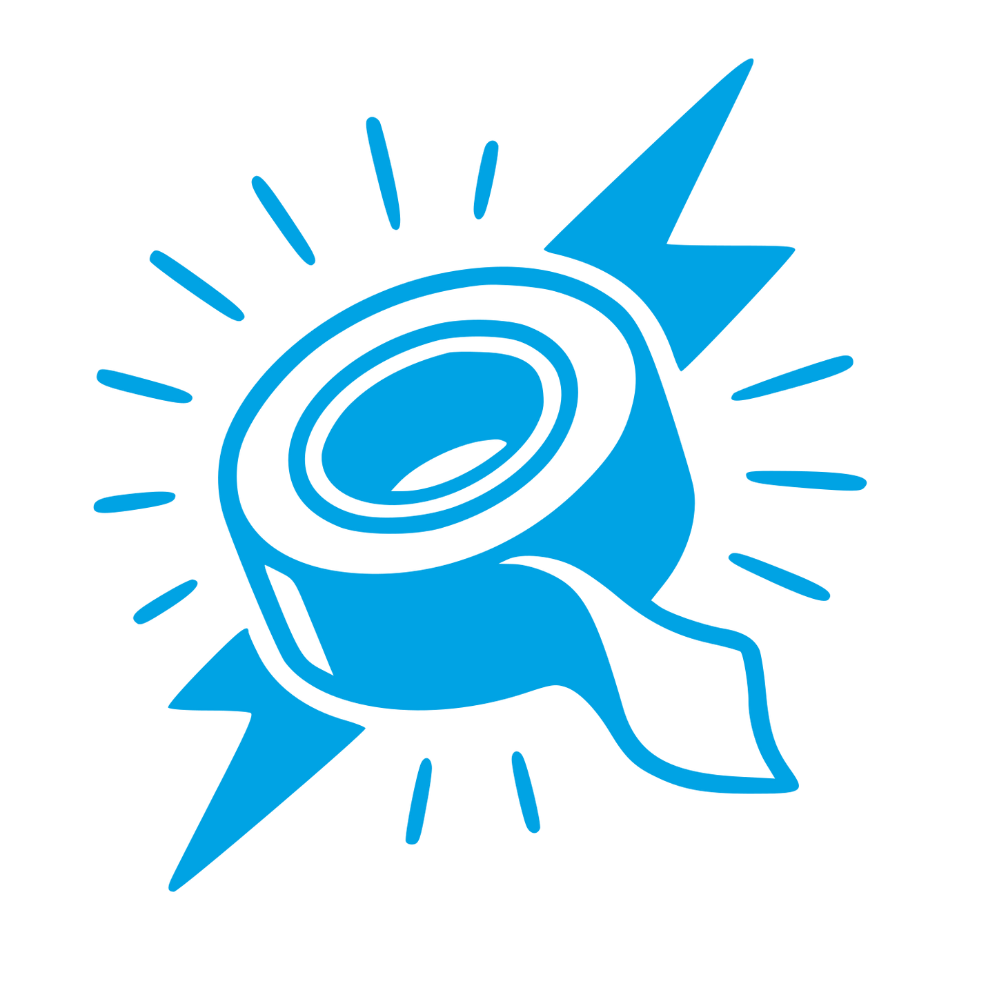 Tape Roll Flash Logo #00a3e4