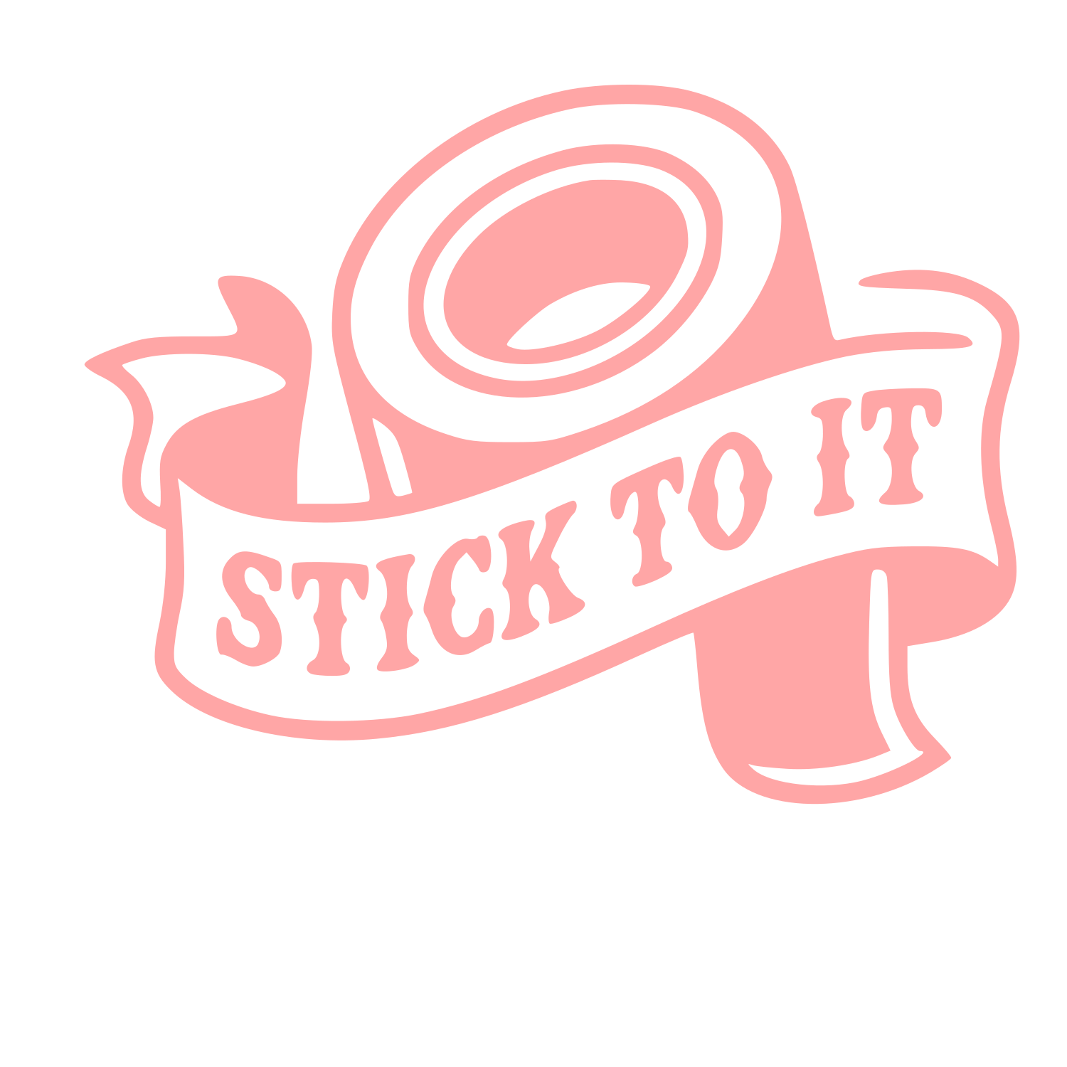 Tape Roll Tattoo Flash Logo #ffa6a6