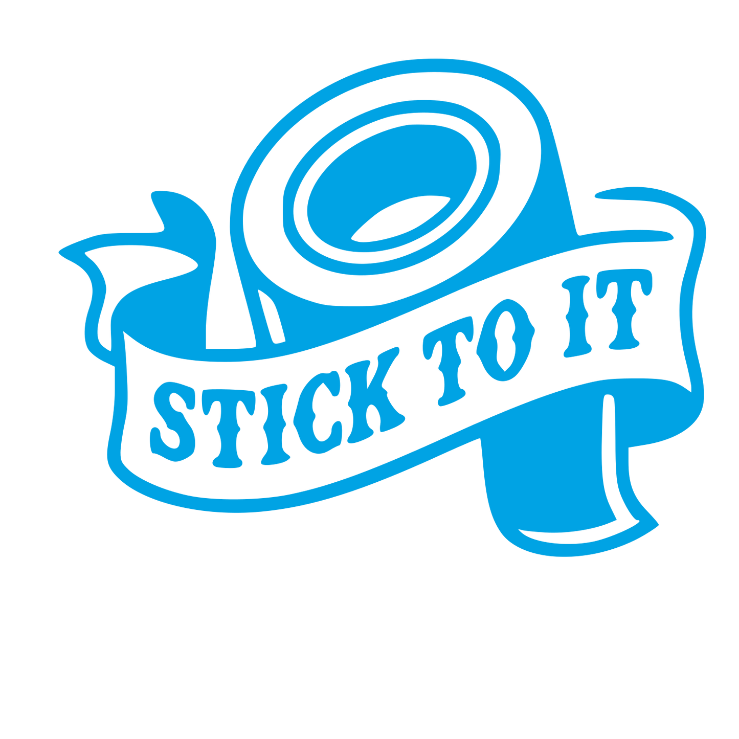 Tape Roll Tattoo Flash Logo #00a3e4