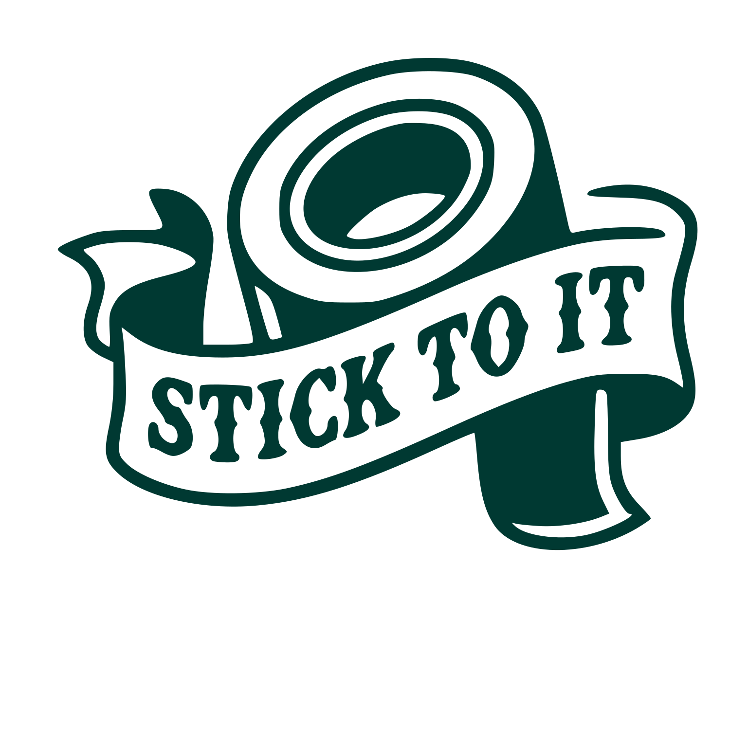 Tape Roll Tattoo Flash Logo #003932
