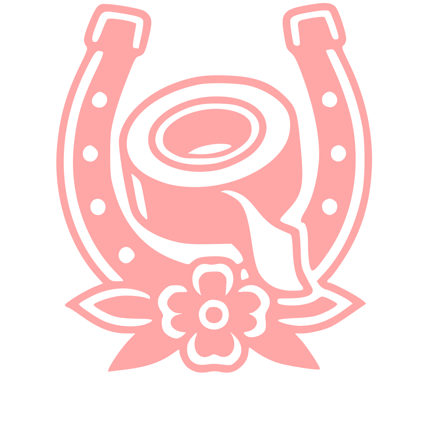 Horseshoe Tape Roll Logo #ffa6a6