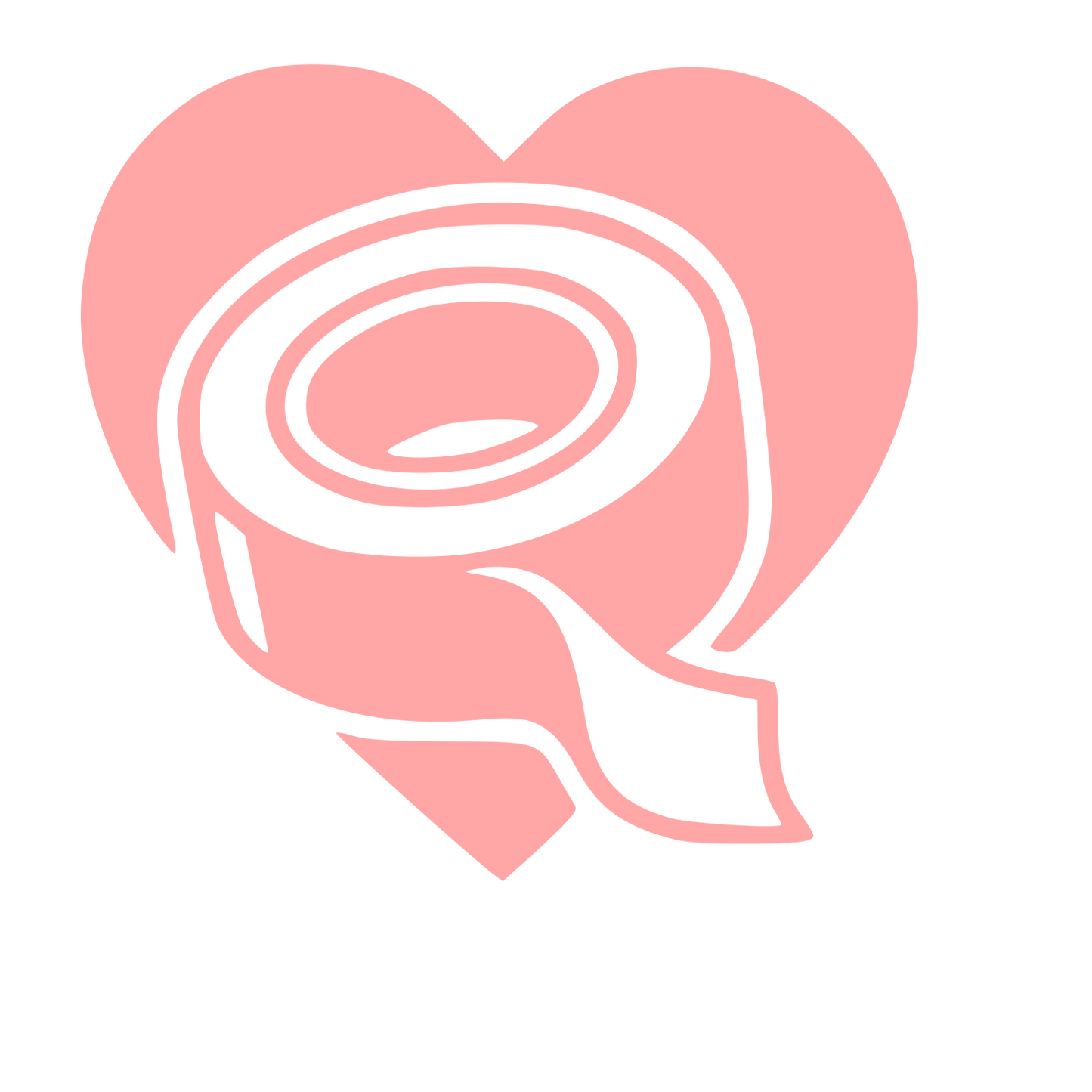Tape Roll Heart Logo #ffa6a6