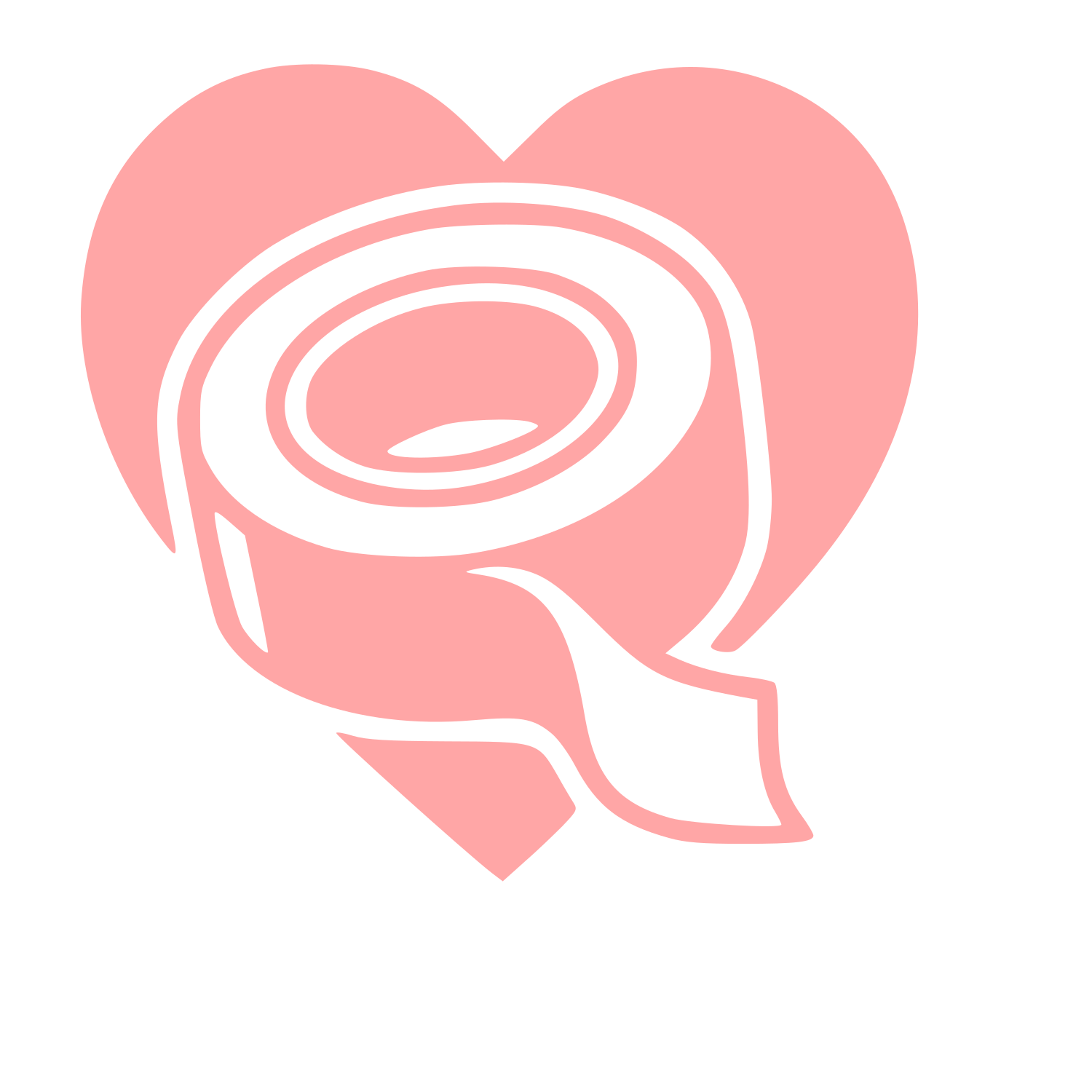 Tape Roll Heart Logo #ffa6a6