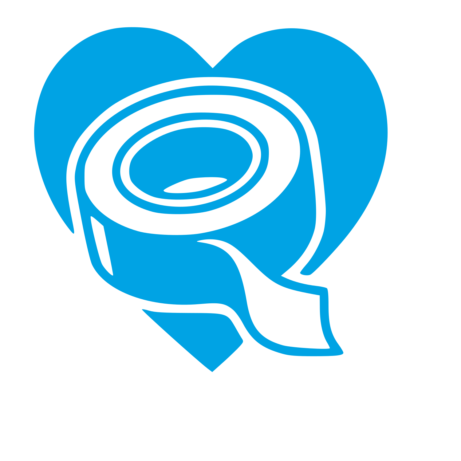 Tape Roll Heart Logo #00a3e4