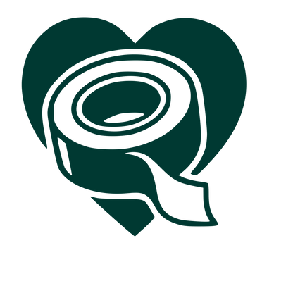 Tape Roll Heart Logo #003932