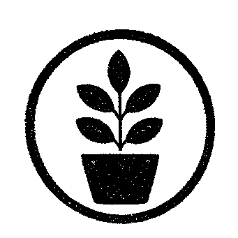 Potted Plant Circle Logo
