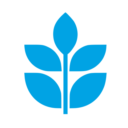 Three Leaf Plant Logo #00a3e4