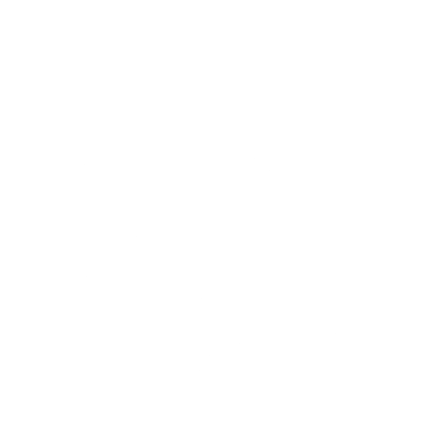 Three Leaf Plant Logo #ffffff