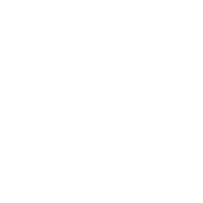 Three Leaf Plant Logo #ffffff