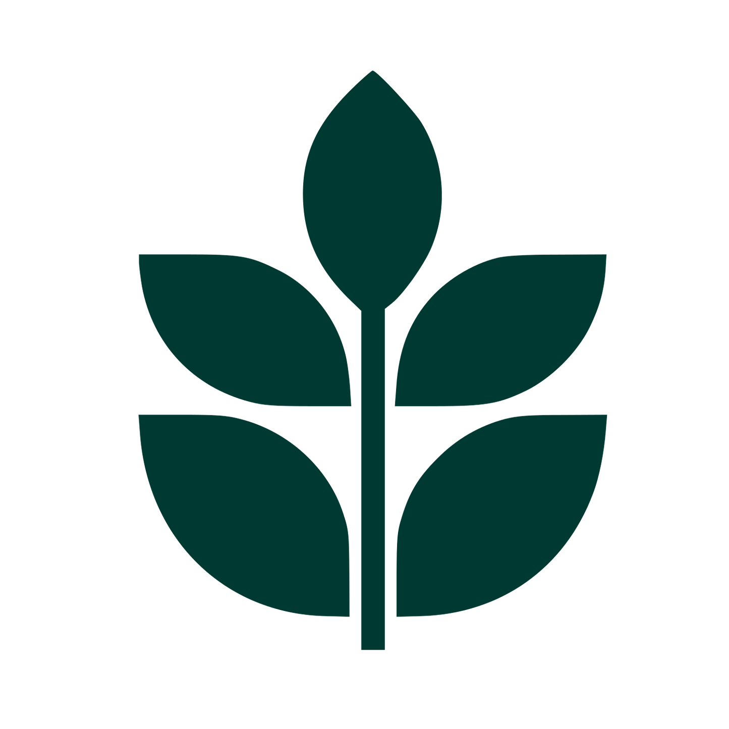 Three Leaf Plant Logo #003932
