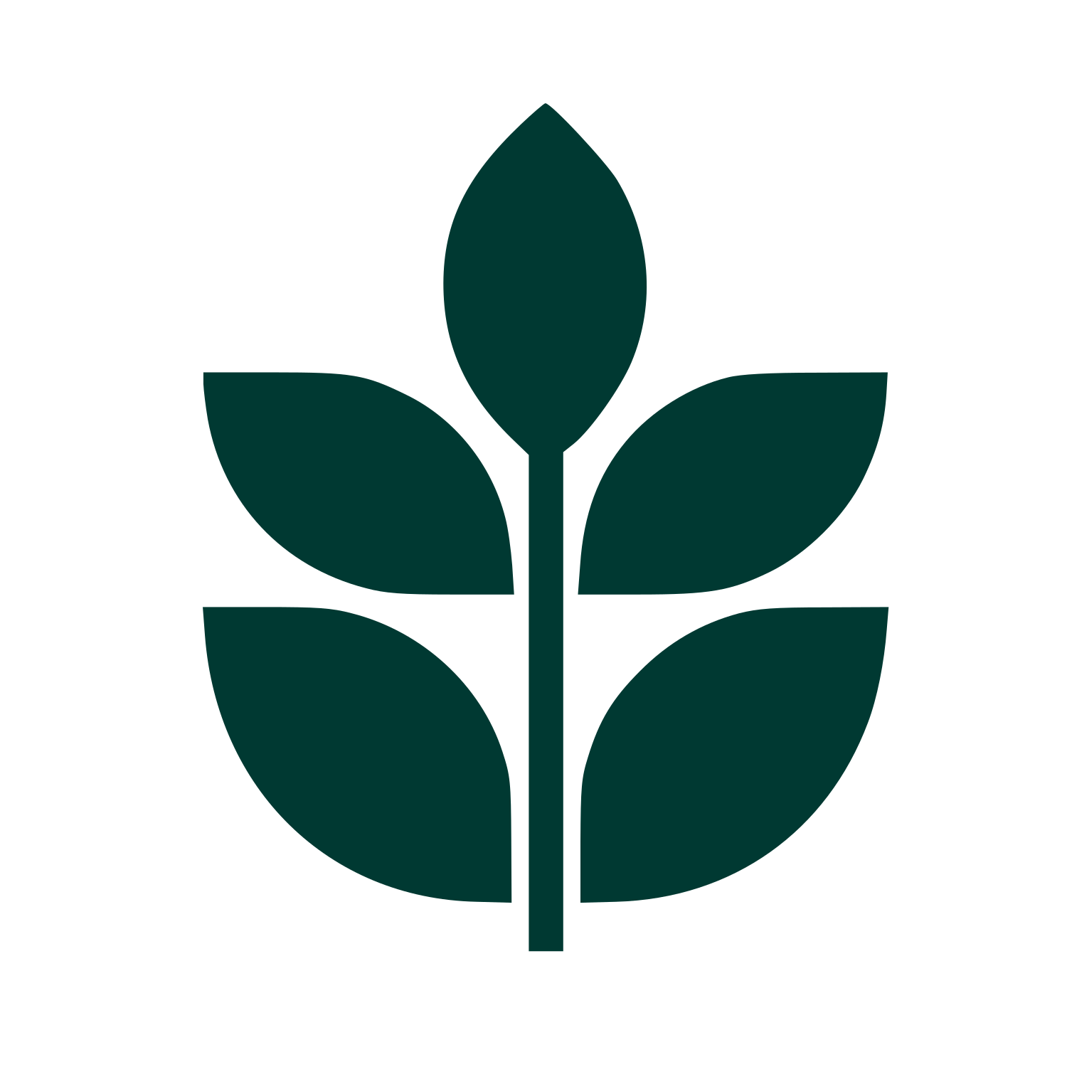 Three Leaf Plant Logo #003932