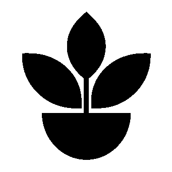 Potted Plant Leaf Logo