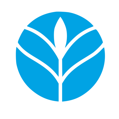 Plant Leaf Circle Logo #00a3e4
