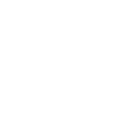 Plant Leaf Circle Logo #ffffff
