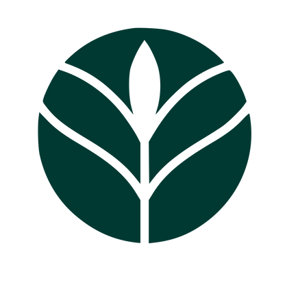Plant Leaf Circle Logo #003932