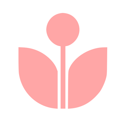Bold Plant Sprout Logo #ffa6a6