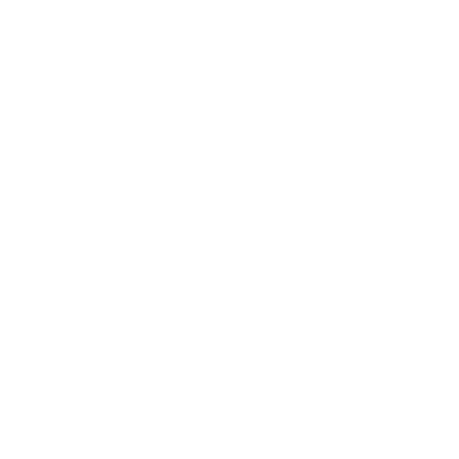 Bold Plant Sprout Logo #ffffff